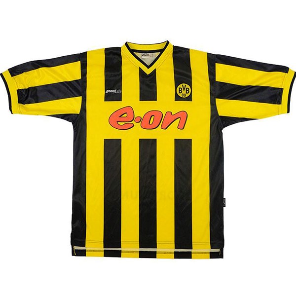 Camiseta Borussia Dortmund Replica Primera Ropa Retro 2000 Amarillo